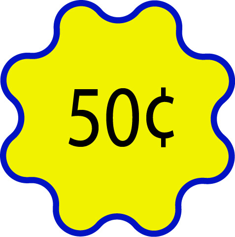 50 Cents Sign